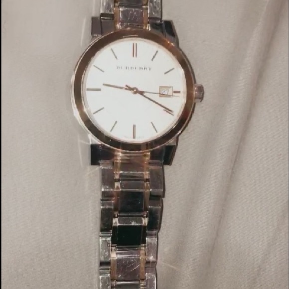 Woman’s Burberry watch two tone - Picture 1 of 3